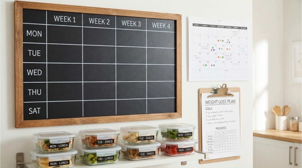 Best Way to Calculate Calories implemented through a structured 4-week weight loss plan